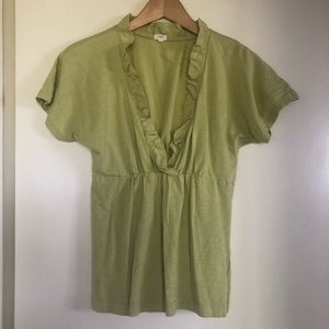 J.Crew T-shirt, ‘Granny Smith’ apple green, size S